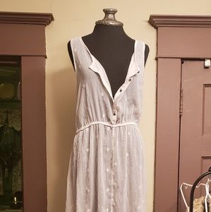 Sheer sleeveless cover up